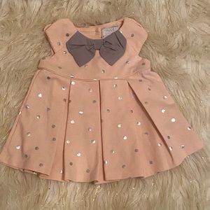 Maggie and Zoe Blush and silver dot dress shirt